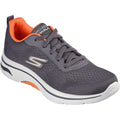 Skechers Go Walk Arch Fit 2.0 Idyllic Sneakers Da Uomo In Tessuto Grigio/Arancione