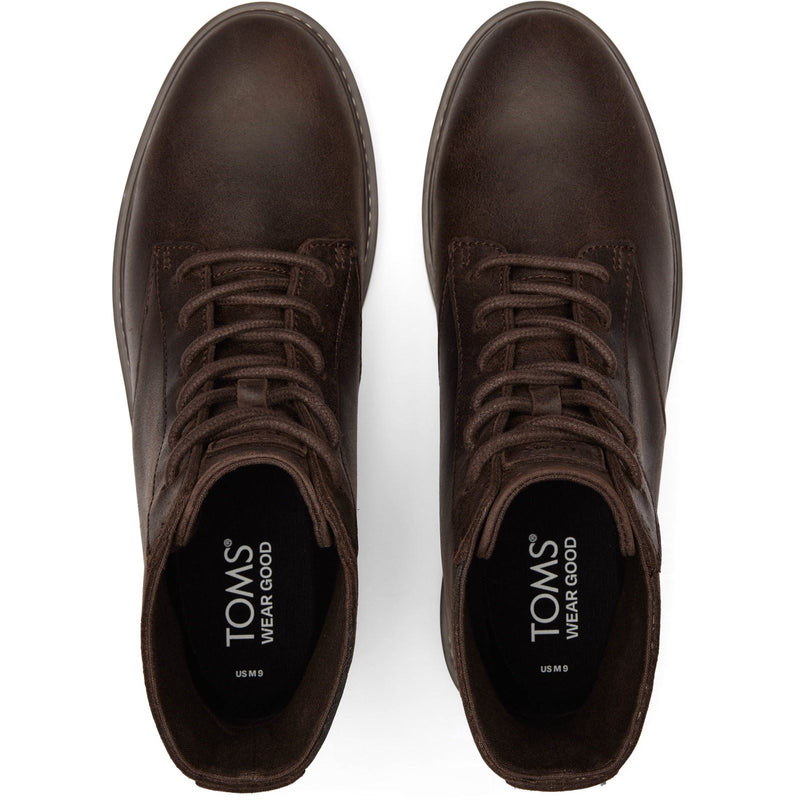 TOMS Navi TRVL Lite Ranger Stivali Da Uomo In Pelle Marrone Scuro
