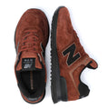 New Balance 574 Sneakers Marroni In Camoscio