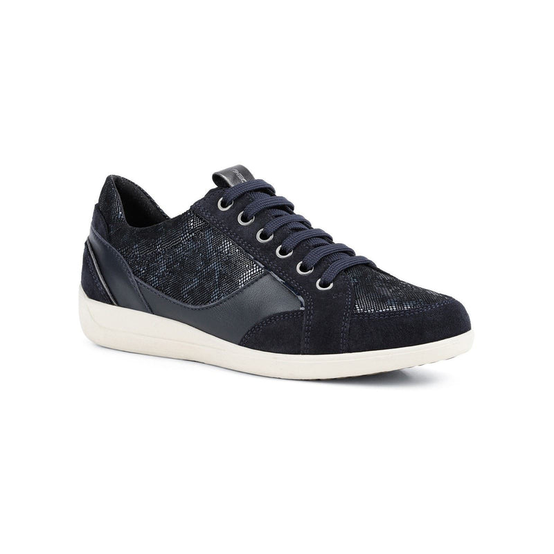 Geox Myria Sneakers Da Donna In Camoscio Blu/Navy