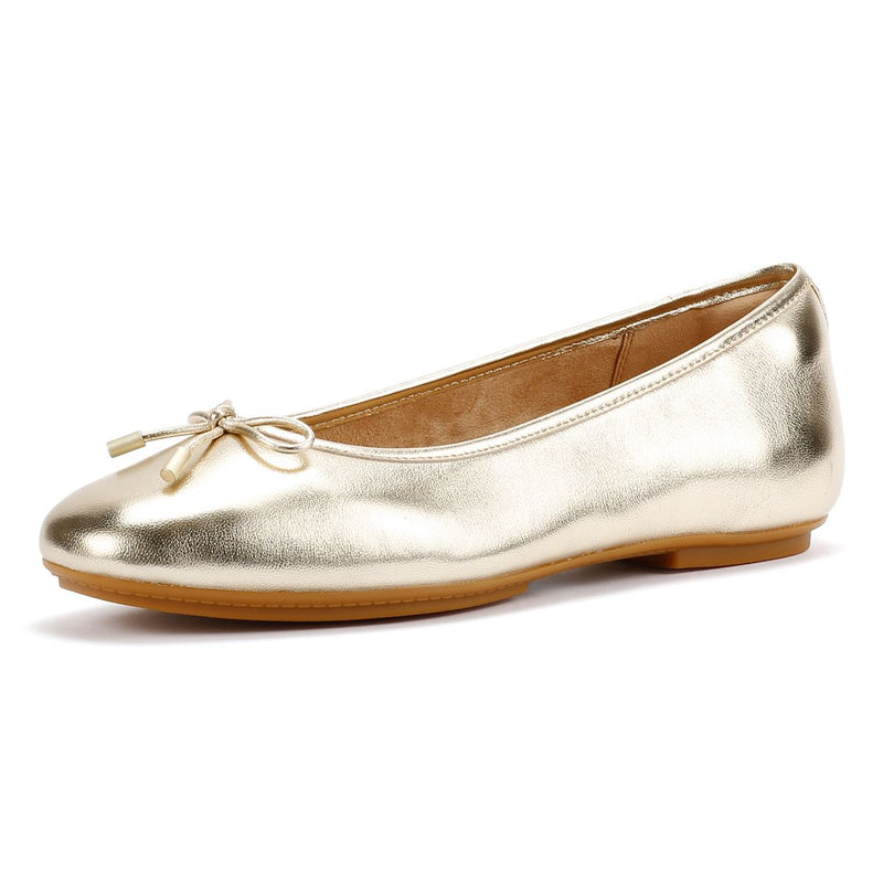 FitFlop Delicato Scarpe Basse In Pelle Dorata Da Donna