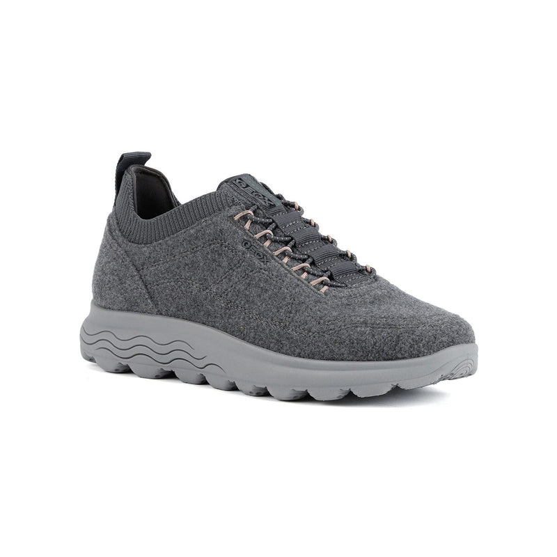 Geox D Spherica A Sneakers Donna In Misto Lana Antracite
