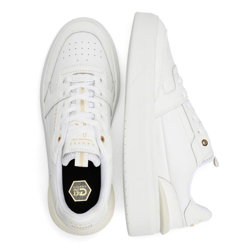 Cruyff Endorsed Tennis Sneakers Bianche In Pelle Da Uomo
