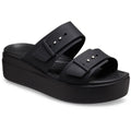 Crocs Brooklyn Sandali Neri Da Donna In Termoplastica