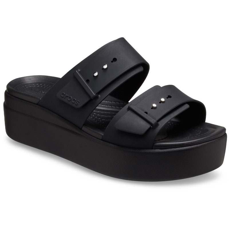 Crocs Brooklyn Sandali Neri Da Donna In Termoplastica