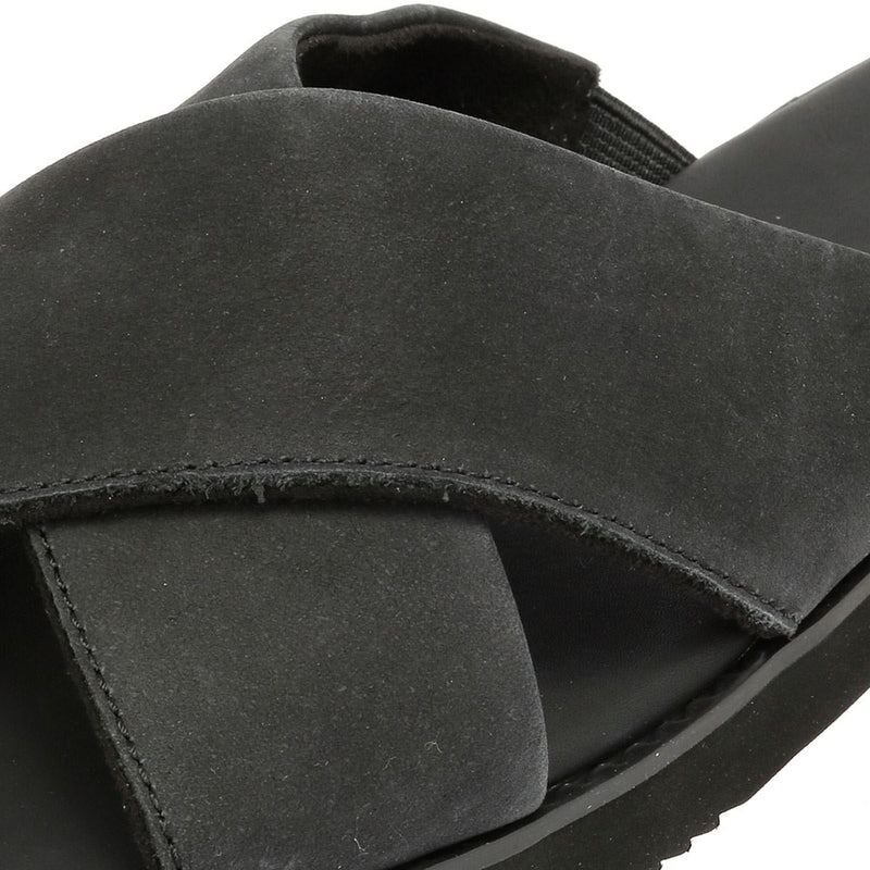 TOMS Mae Crossover Sandali Neri In Pelle Da Donna