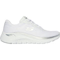 Skechers Arch Fit 2.0 Glow The Distance Calzature Da Ginnastica Bianche/Argento Da Donna