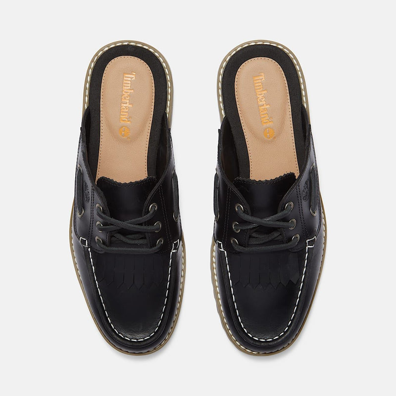 Timberland Noreen Ciabatte In Pelle Nera Da Donna