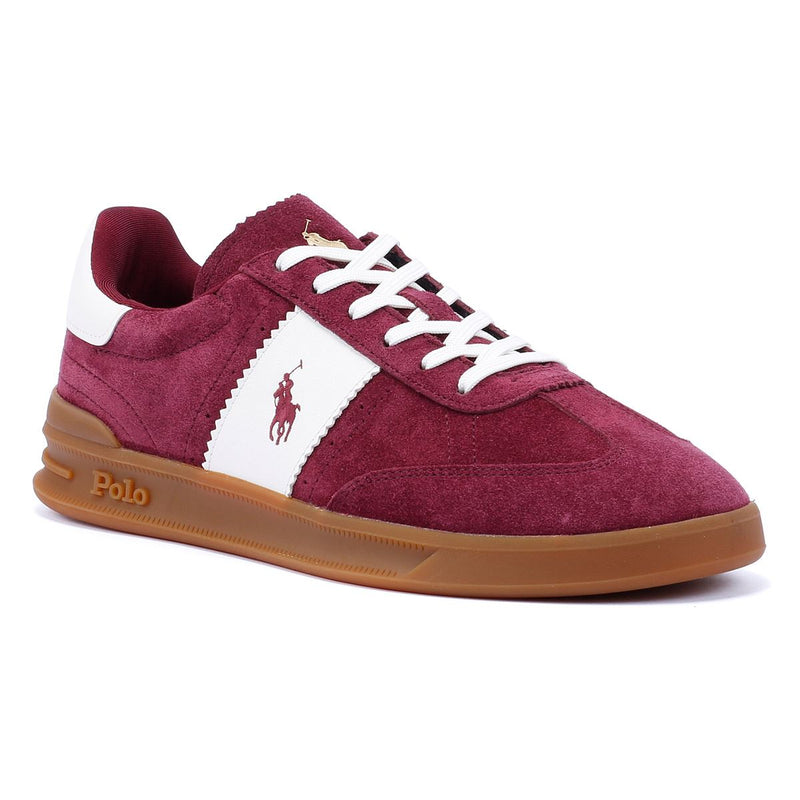Ralph Lauren Heritage Area Sneakers Da Uomo Beige In Camoscio