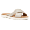 TOMS Mae Crossover Sandali Argento In Camoscio Da Donna