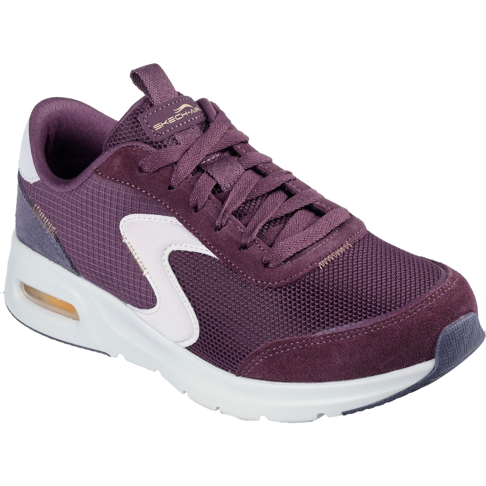 Skechers Skech-Air Court Air Wave Sneakers Multicolore In Pelle Bordeaux Da Donna