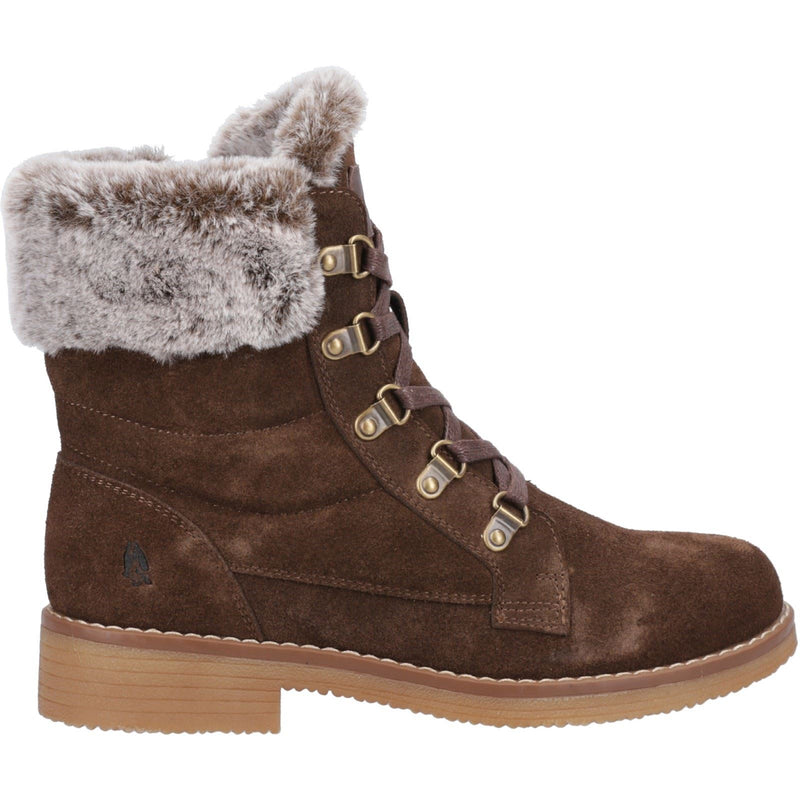 Hush Puppies Florence Stivali In Pelle Da Donna Color Cioccolato