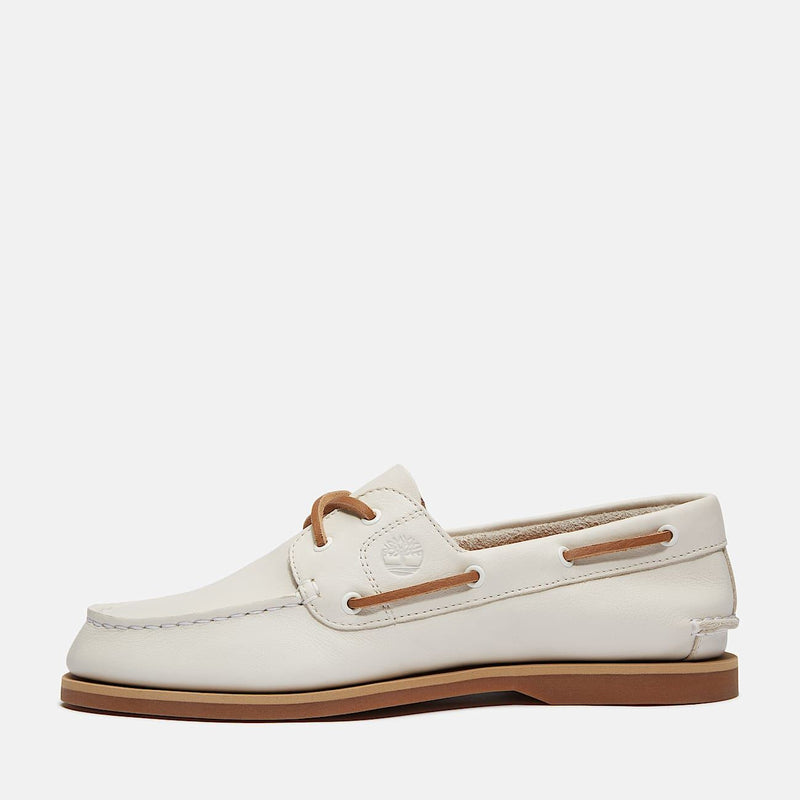 Timberland Classic 2 Eye Scarpe Bianche Da Donna In Pelle