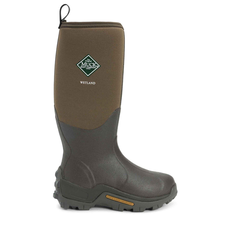 Muck Boots Wetland Stivali In Gomma Con Fodera In Finta Corteccia.