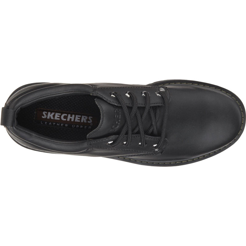 Skechers Tom Cats Scarpe Stringate In Pelle Da Uomo Nere