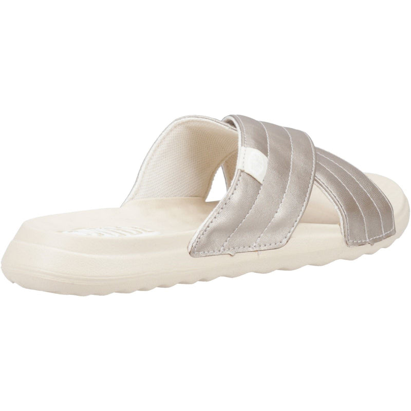 HEYDUDE Christi Slide Distressed Sandaloi Metallici Da Donna