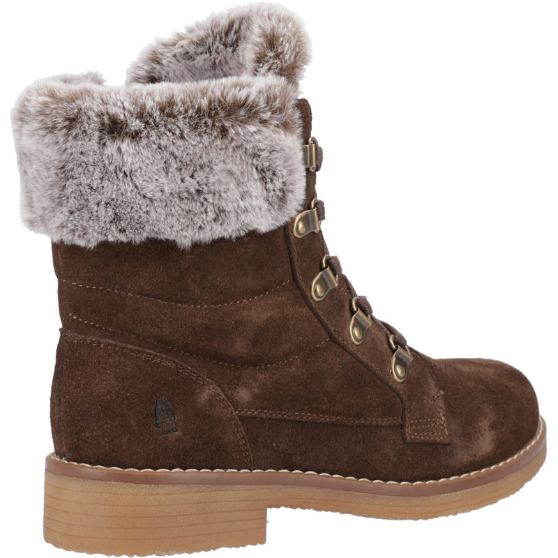 Hush Puppies Florence Stivali In Pelle Da Donna Color Cioccolato