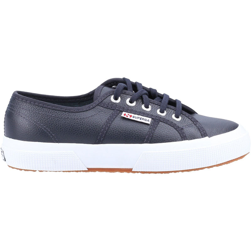 Superga 2750 Sneakers In Pelle Blu Navy Da Donna
