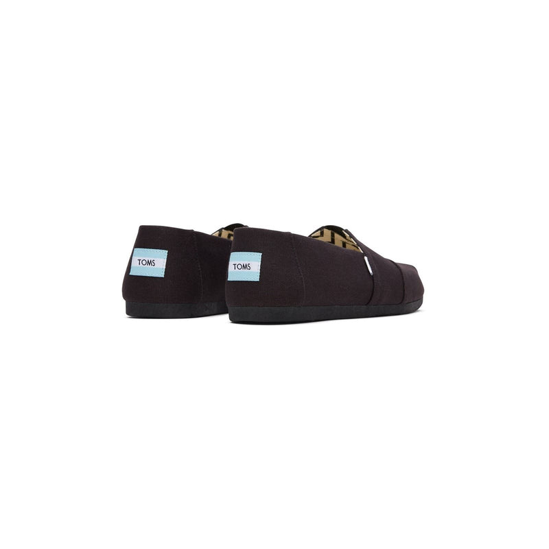 TOMS Alpargata Espadrillas Nere Da Uomo In 100% Cotone
