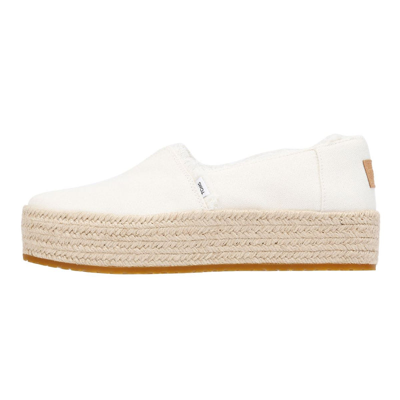 TOMS Valencia Scarpe Espadrillas Bianche Da Donna In Tela