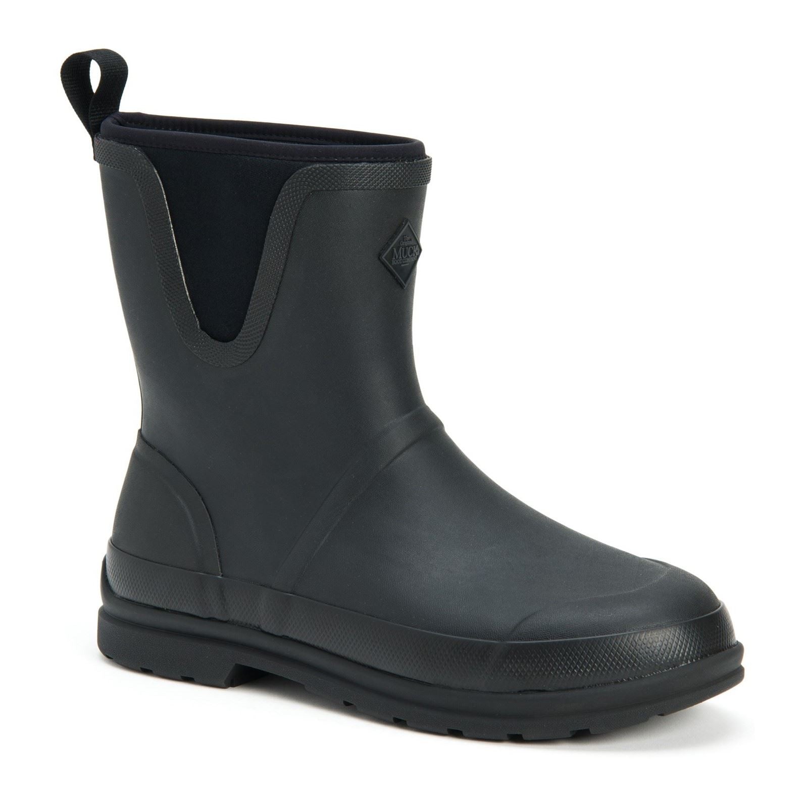 Muck Boots Originals Pull On Mid Stivali In Gomma Nera Da Pioggia