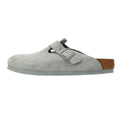 Birkenstock Boston Zoccoli Grigi In Camoscio