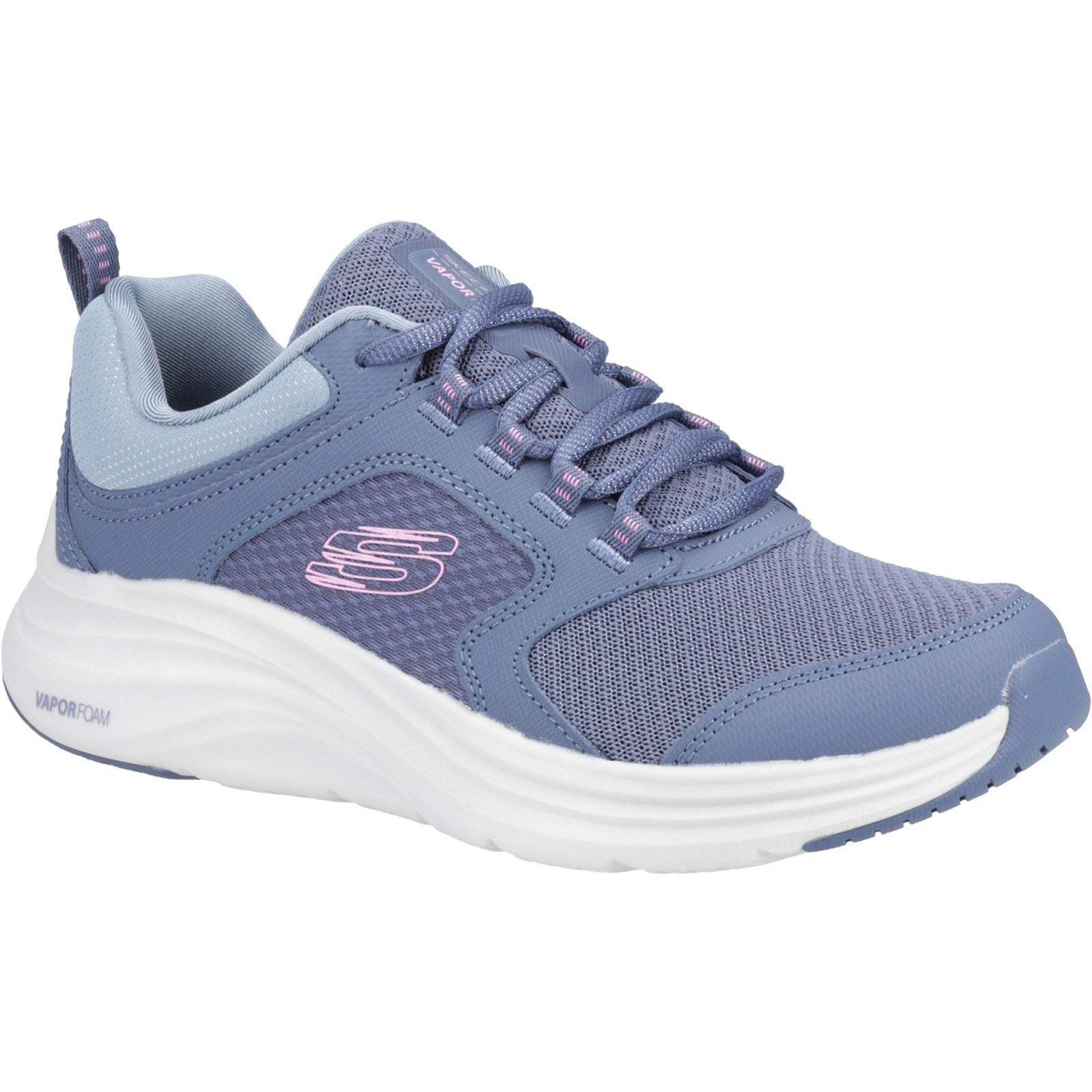 Skechers Vapor Foam Sneakers Da Donna In Tessuto Grigio/ Rosa