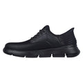 Skechers Garza Gervin Scarpe Stringate In Pelle Da Uomo Nere
