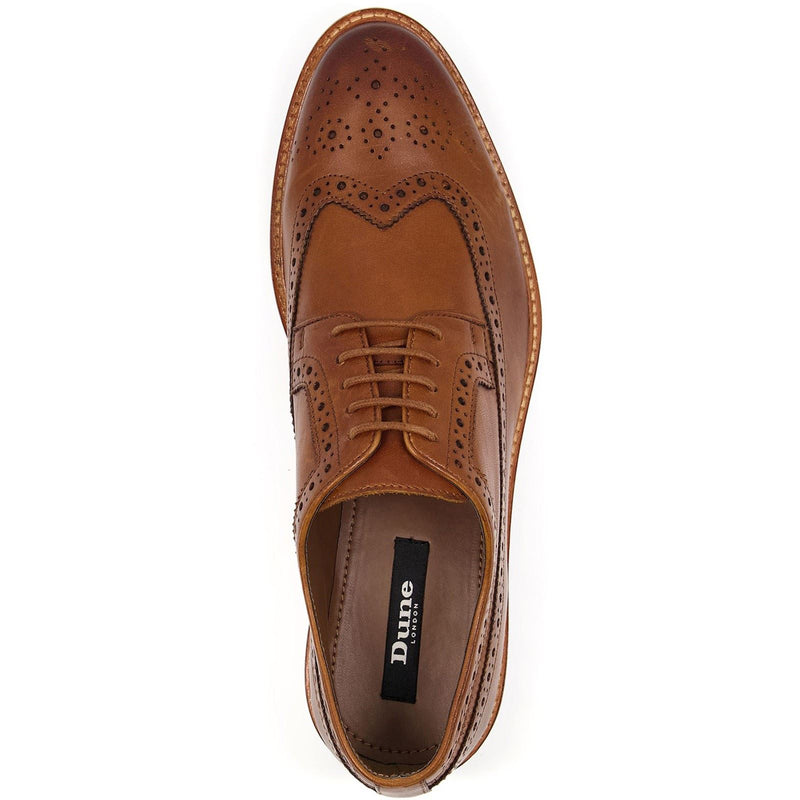 Dune Superior Scarpe Marroni Brogue In Camoscio Da Uomo