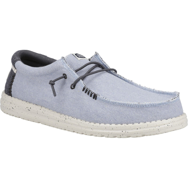 HEYDUDE Wally Coastline Scarpe Da Barca In Tessuto Bianco Pietra Da Uomo