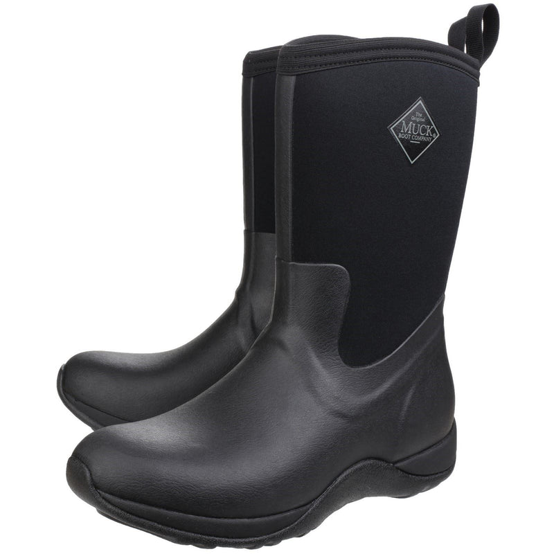 Muck Boots Arctic Weekend Stivali In Gomma Nera Da Pioggia