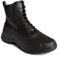 Sperry Duck Float Stivali In Gomma Nera In Pelle