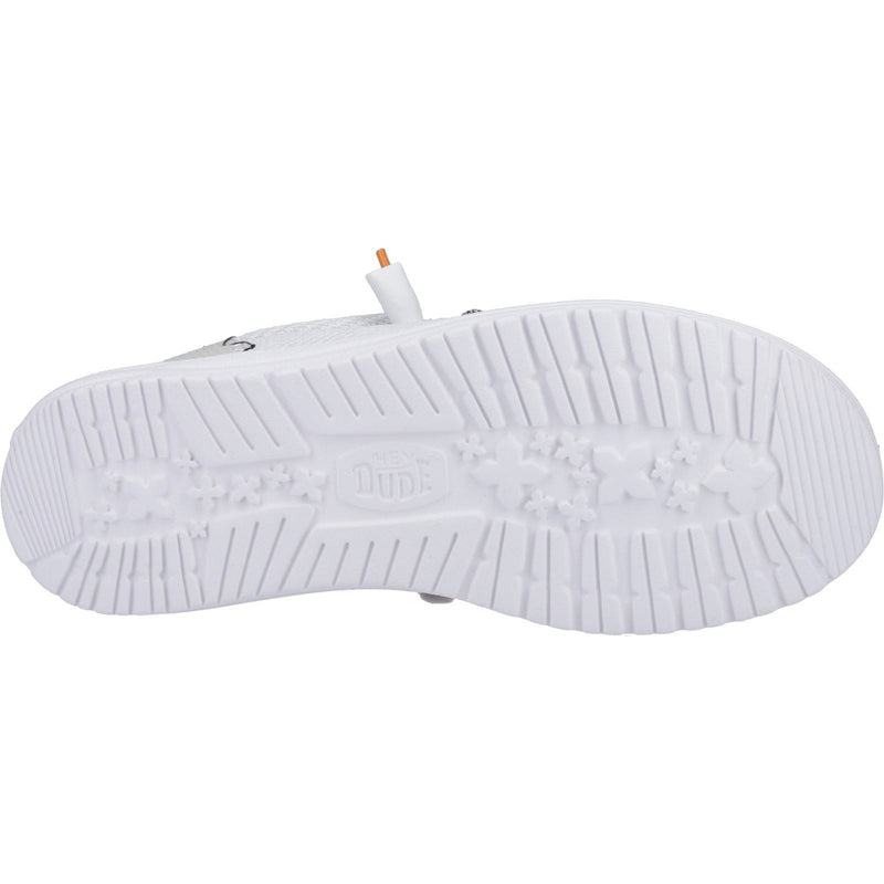 HEYDUDE Wally Funk Open Mesh Scarpe Da Barca Bianche Da Uomo