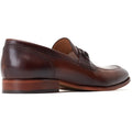 Base London Russo Scarpe Da Uomo In Pelle Marrone Bruciata