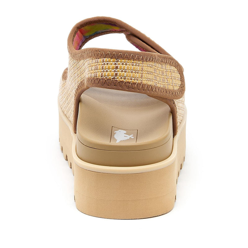 Rocket Dog Balmy Raffia Sandali Naturali Da Donna In Tessuto