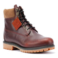 Timberland Heritage 6 Inch Waterproof Stivali Rossi In Pelle Da Uomo