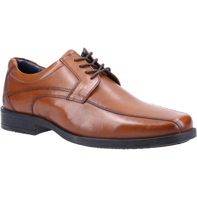 Hush Puppies Brandon Scarpe In Pelle Da Uomo Color Cuoio Con Lacci.