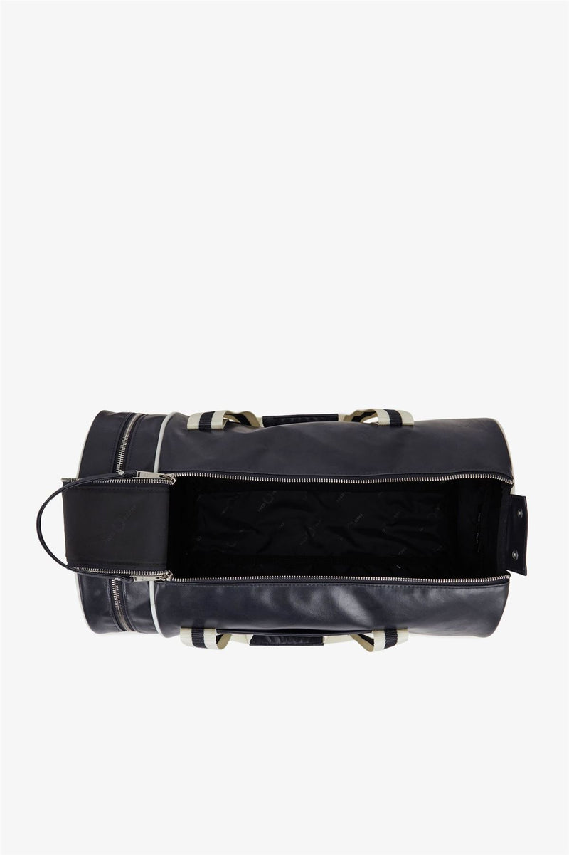 Fred Perry Classic Barrel Borsa A Tracolla In Poliestere Blu Marino/Ecru