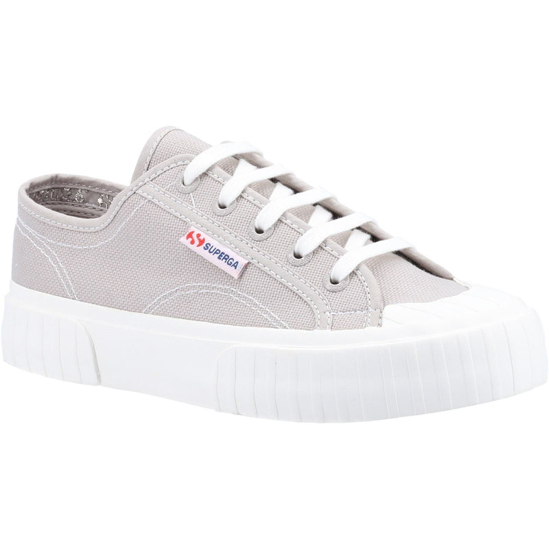 Superga 2630 Stripe Sneakers Colomba Grigie Da Donna In 100% Cotone