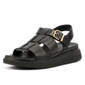 FitFlop GEN-FF Fisherman Sandali Neri In Pelle Da Donna
