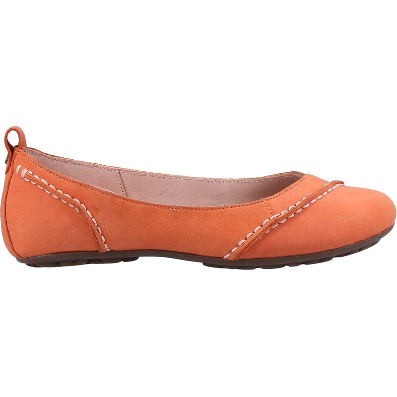 Hush Puppies Janessa Ballerine In Pelle Color Corallo Da Donna