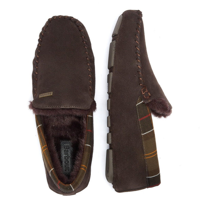 Barbour Uomo Pantofole Monty marroni