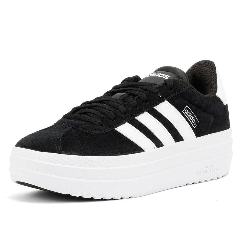 Adidas VL Court Bold Scarpe Da Ginnastica Nere In Pelle Da Donna