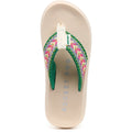 Rocket Dog Spotlight Madison Sandali Da Donna In Cotone Verde/Multicolore
