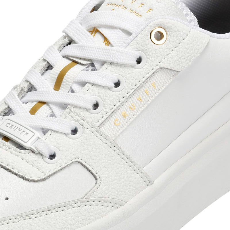 Cruyff Endorsed Tennis Sneakers Bianche In Pelle Da Uomo
