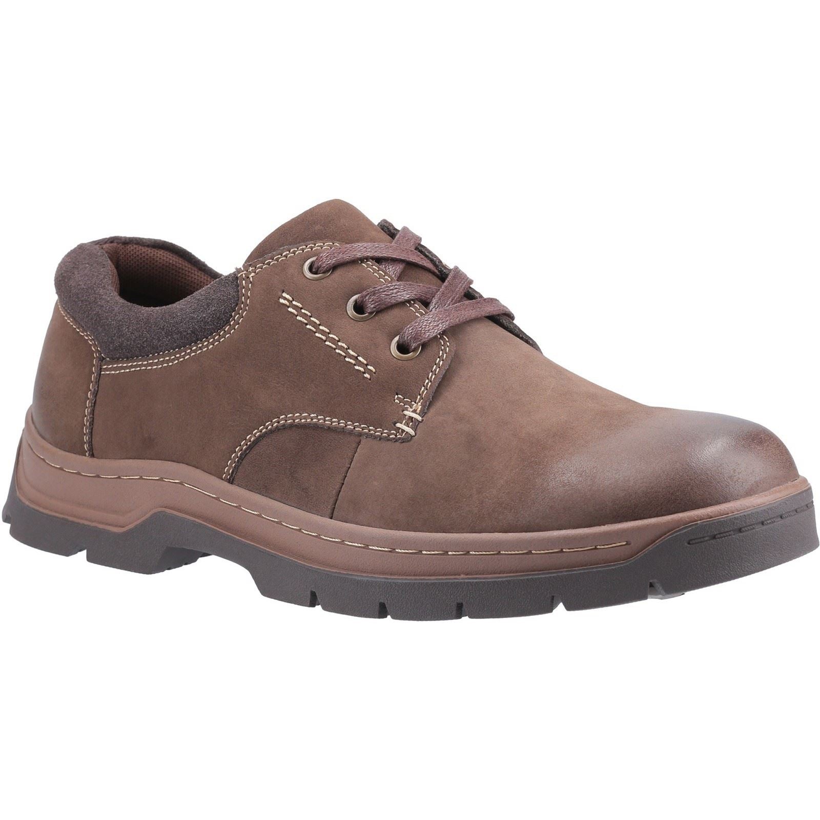 Cotswold Thickwood Scarpe Stringate Marroni In Pelle Scamosciata Da Uomo