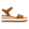 TOMS Diana Zeppe In Pelle Marrone Da Donna