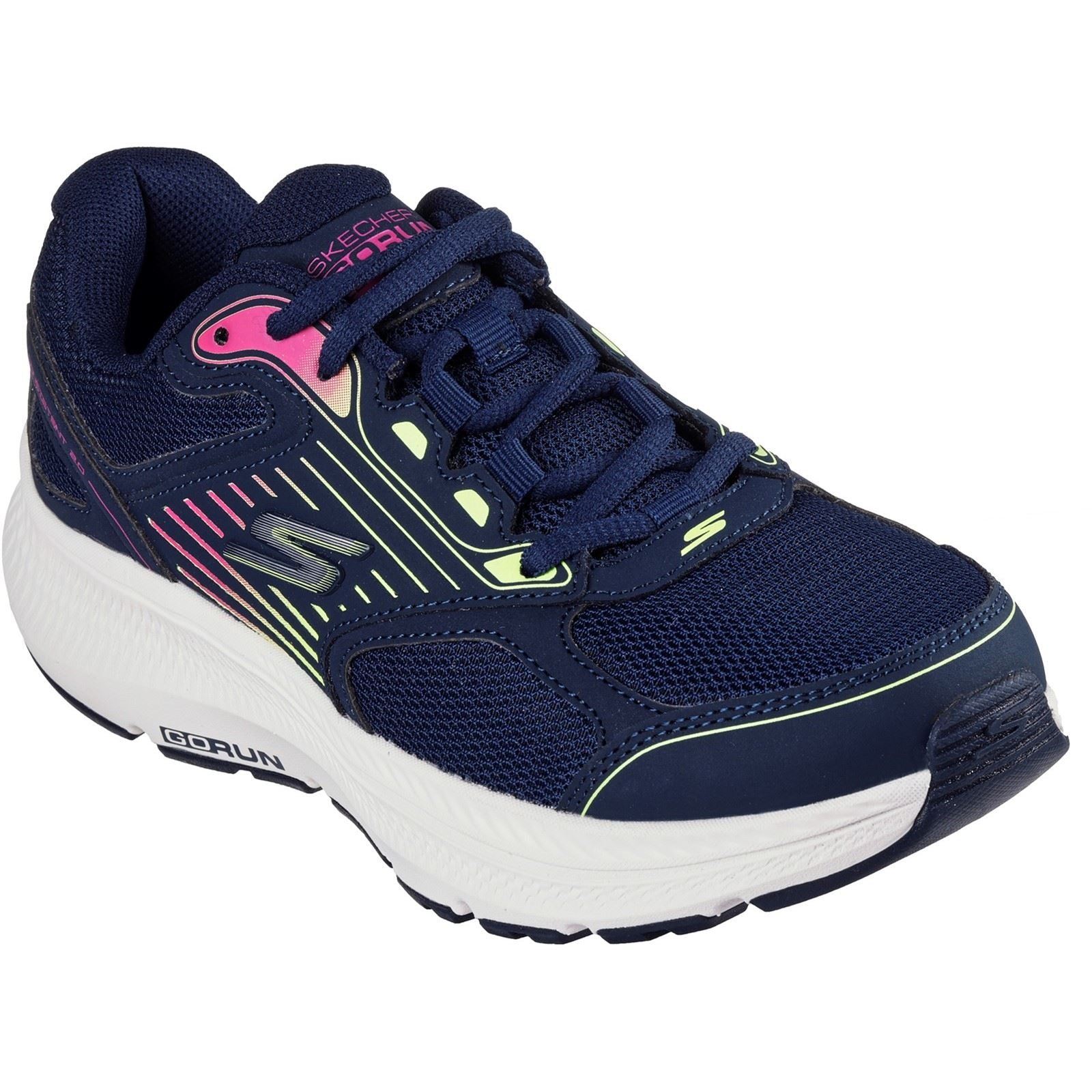 Skechers GO RUN Consistent 2.0 Advantage Sneakers Da Donna In Pelle Navy/Multi