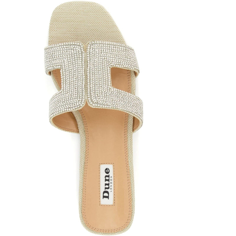 Dune Loupe Sandali Sintetici Da Donna Color Argento