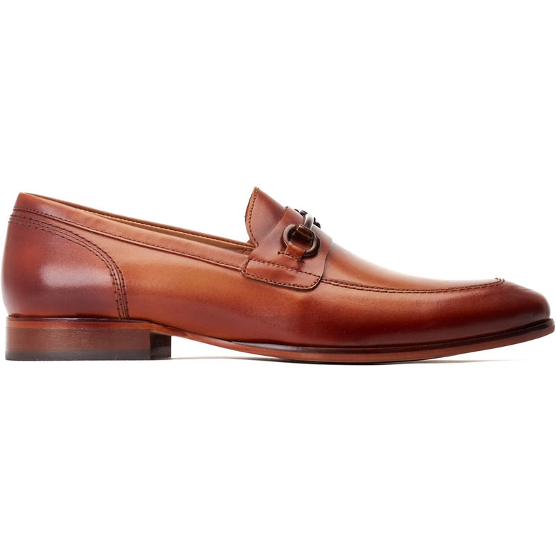 Base London Russo Scarpe Da Uomo In Pelle Color Cuoio Bruciato